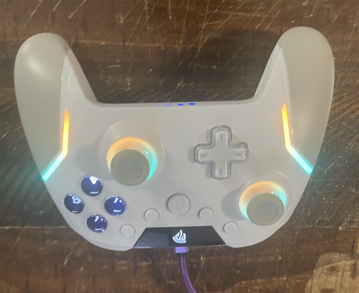 EasySMX X20 Wireless Gaming Controller w/ RGB Backlit, PC/Switch/Android/Steam
