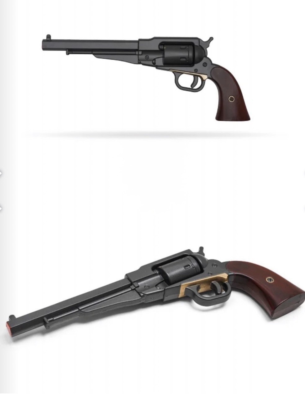 1858 Black Powder Revolver Replica Toy Made Of Foam Video Games 14”