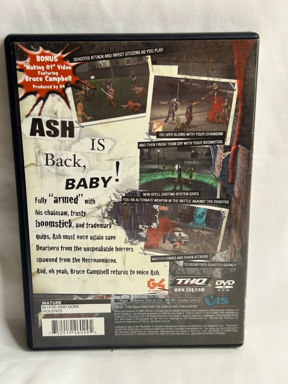 Evil Dead: A Fistful of Boomstick (Sony PlayStation 2, 2003) PS2
