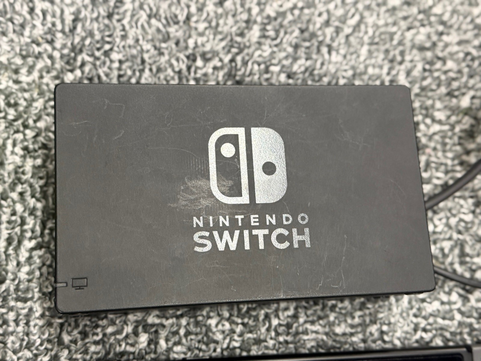 Nintendo Switch 1 Handheld System Black/Grey w/Accessories Joycons Tested Works