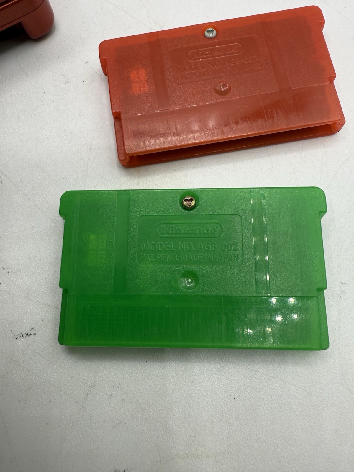 Nintendo Game Boy Advance SP AGS-001 Flame Red With Pokemon Leafgreen & Firered