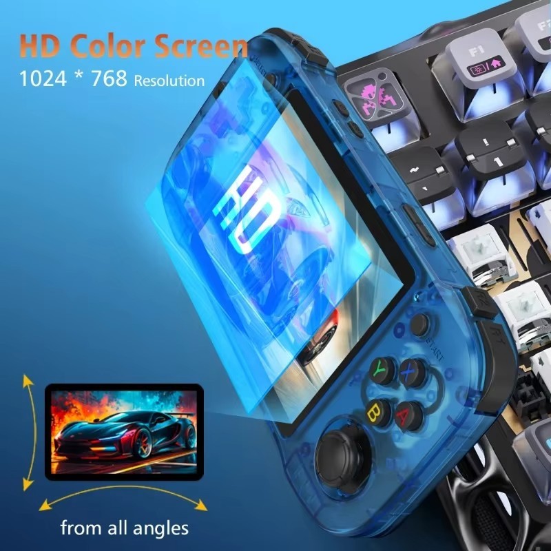 R46H Retro Handheld Game Console 4.2″ Screen Portable Gaming System USB-C