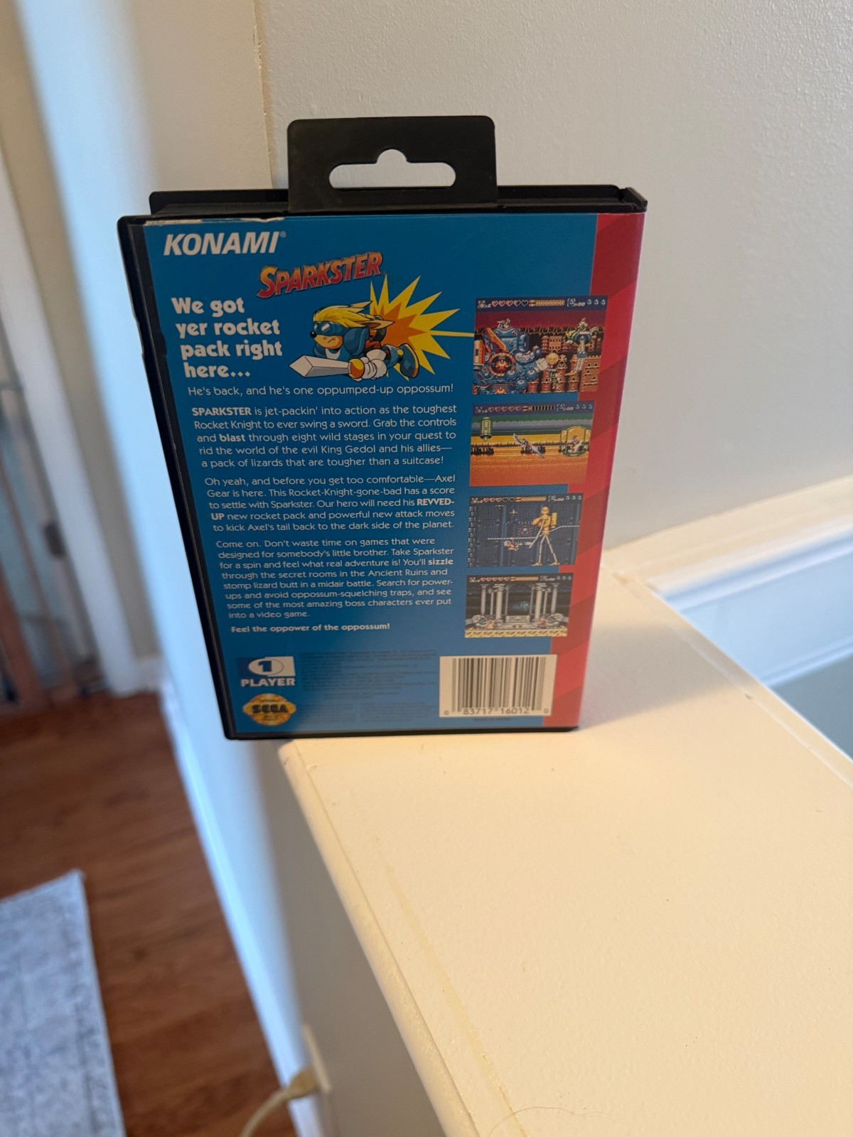 Sega Genesis – Sparkster – Konami Video Game in the Original Case