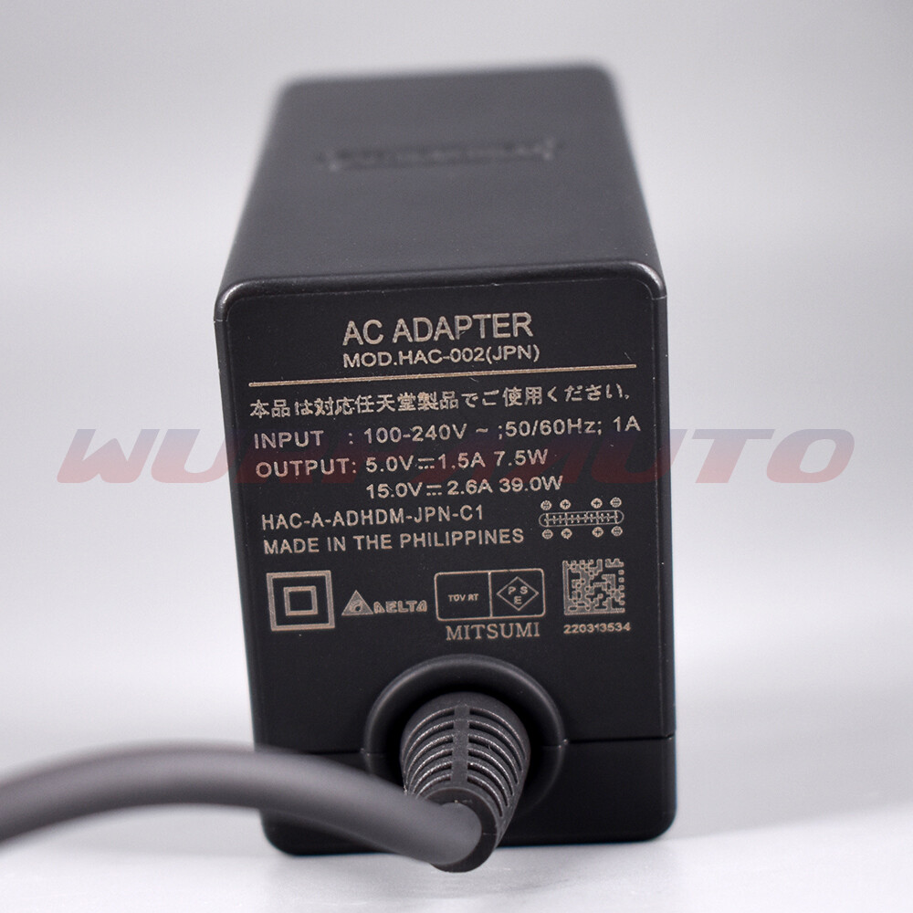 HAC-002 Original Nintendo Switch AC Adapter Power Charger USB Type C
