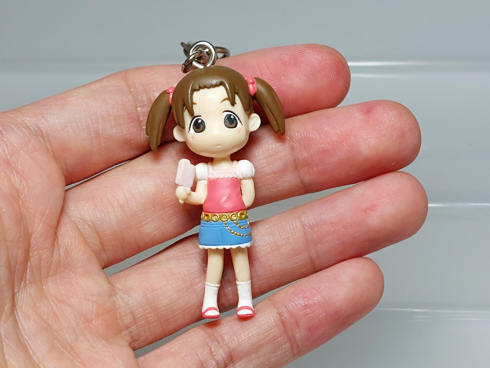 Ichigo Mashimaro Matsuoka Miu (Blue Skirt) Figure Strap Bandai T05 1.8in