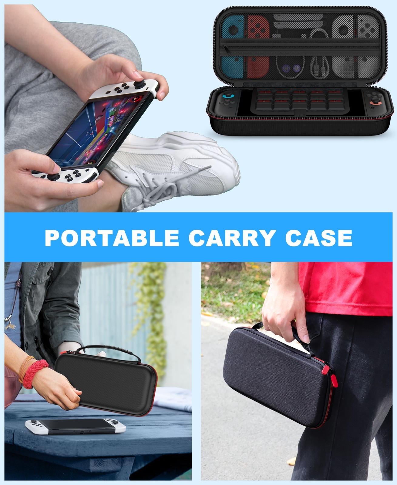 Carrying Case FOR Nintendo Switch 2&New Switch OLED Model (2021) Hard Travel Bag