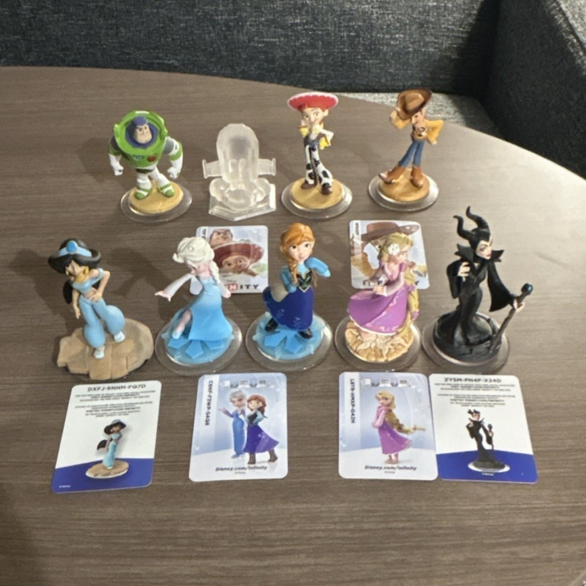 Disney Infinity Character Figure Lot Buzz Lightyear Jessie Woody Elsa Anna