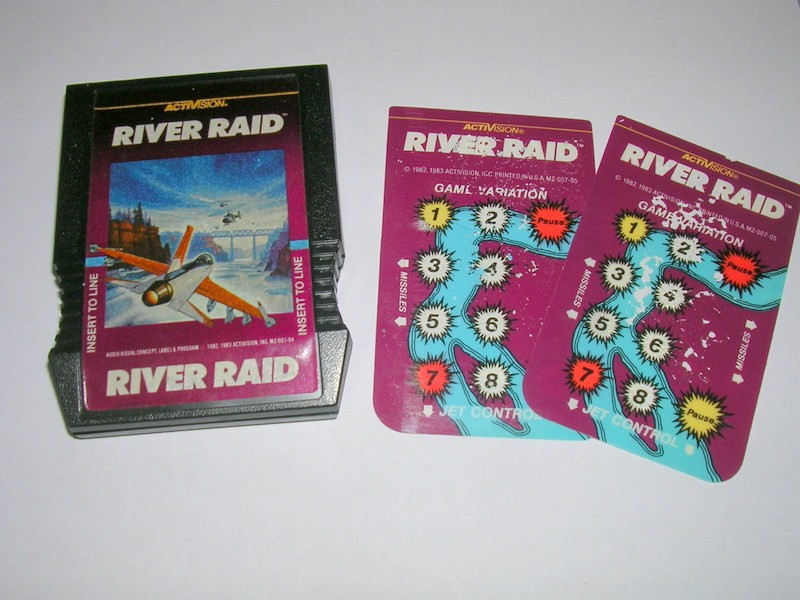 River Raid (Intellivision) Original Game & Overlays