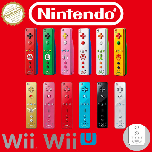 Official Wii Remote Nintendo Motion Plus Inside 👾Nunchuck Wii U OEM Controller