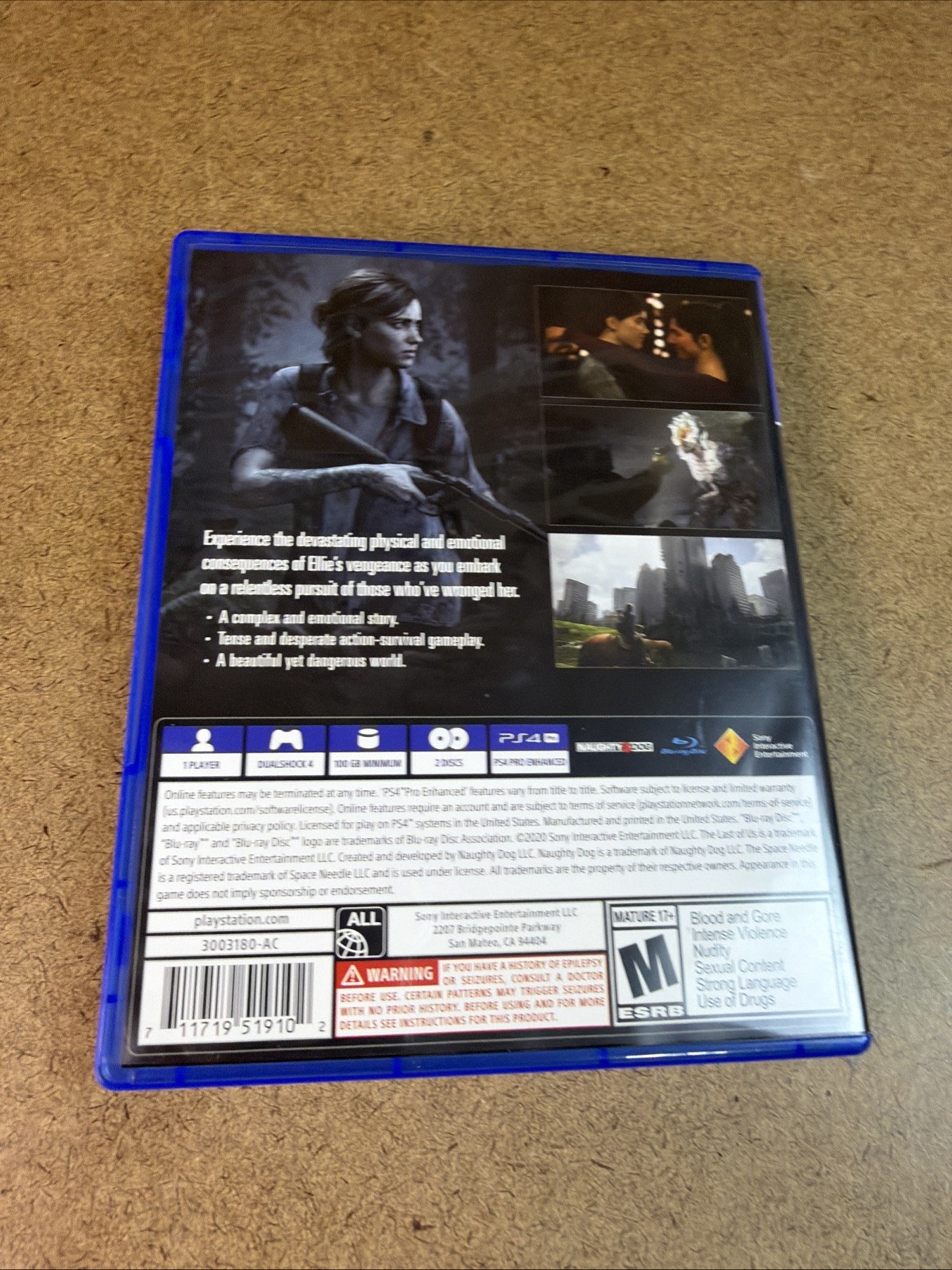 The Last of Us Part II – Sony PlayStation 4 / PS4 MINT Used WOW US SHIPPER!