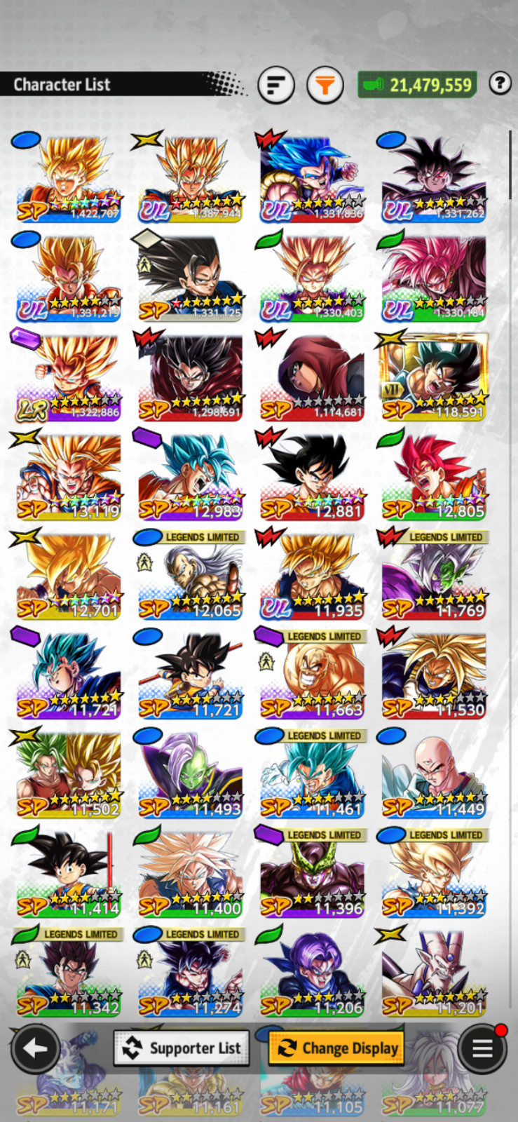 ( IOS ) db legends ( 7 ultra 1 legend, and a few legend limiteds