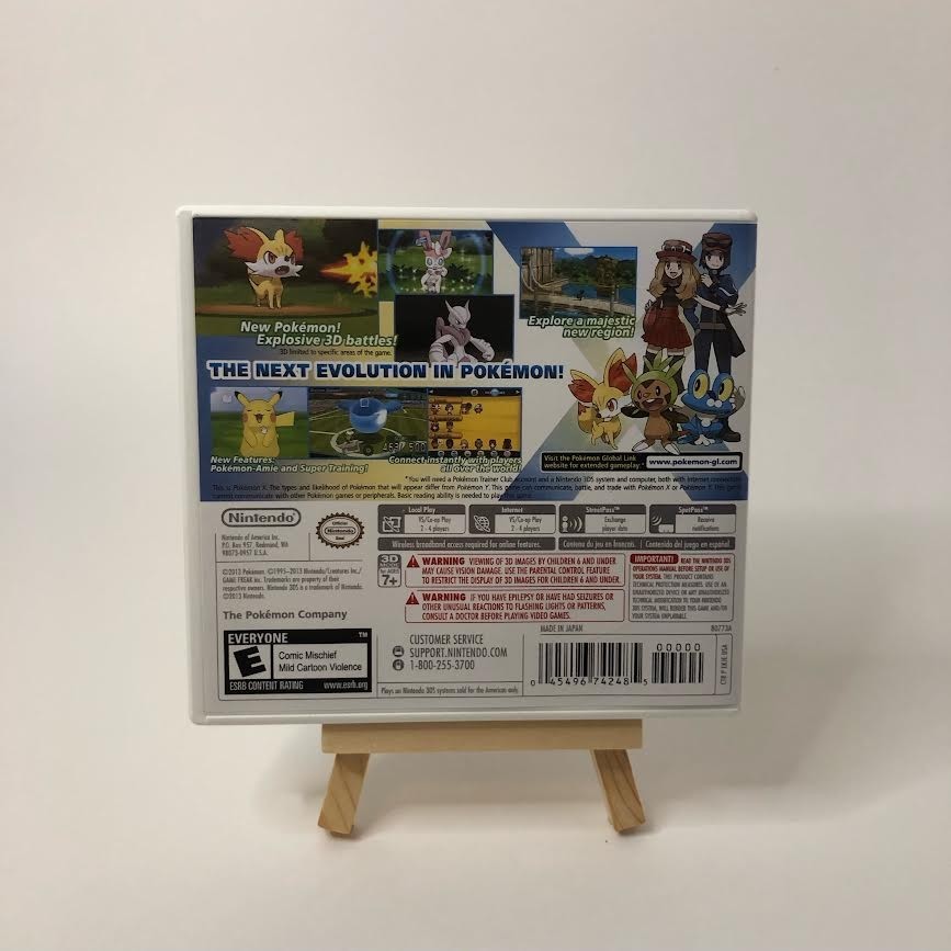 Replacement Case for Pokemon X Version Nintendo 3DS