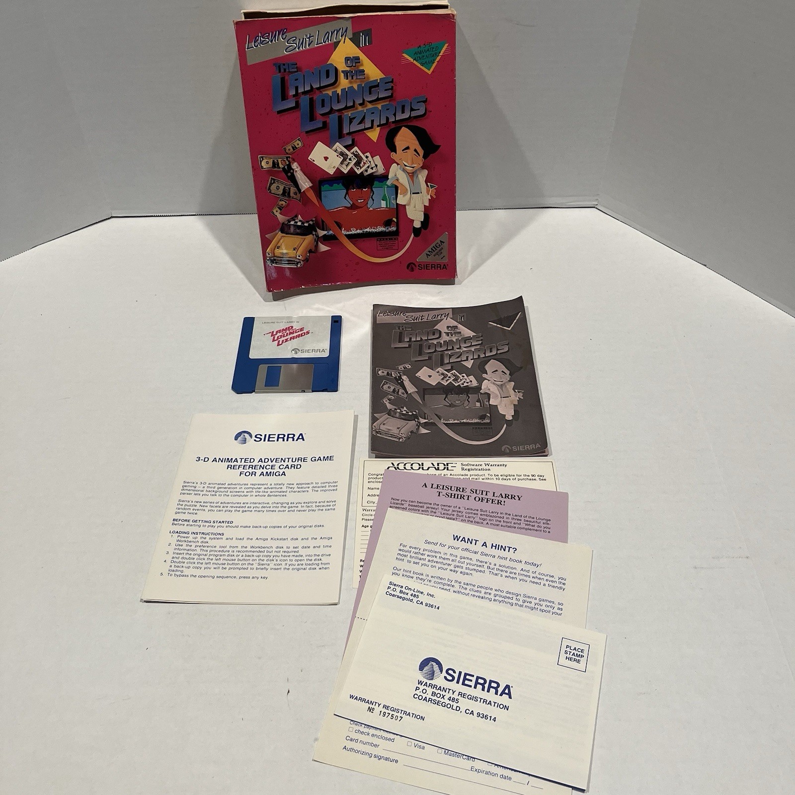 Amiga Leisure Suit Larry In Land Of The Lounge Lizards Vintage 80s Sierra Game