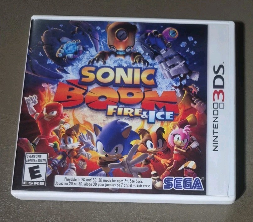 Sonic Boom: Fire & Ice — Launch Edition (Nintendo 3DS, 2016) TESTED AND WORKING