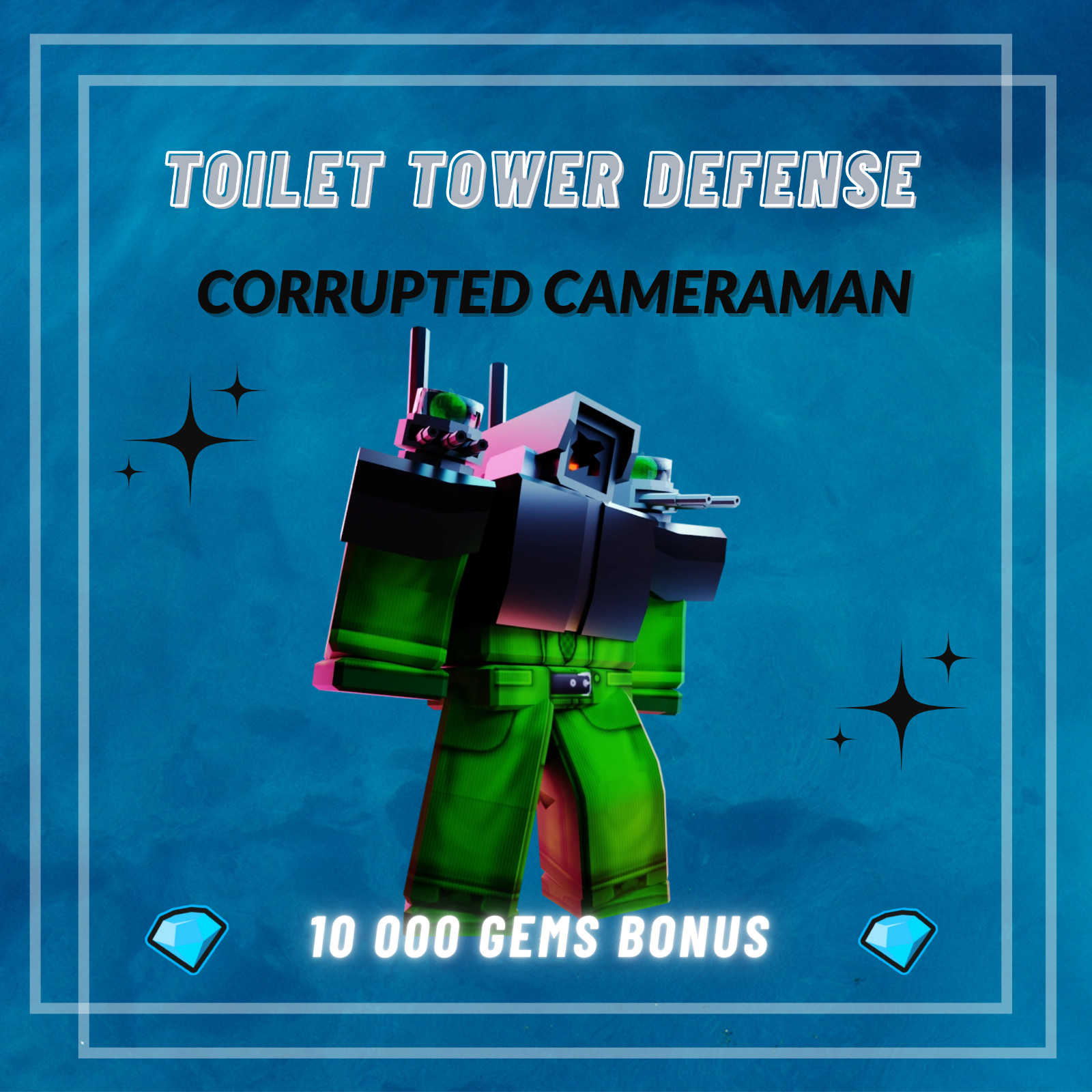 Corrupted Cameraman | Toilet Tower Defense | TTD | Units +10 000 Gems