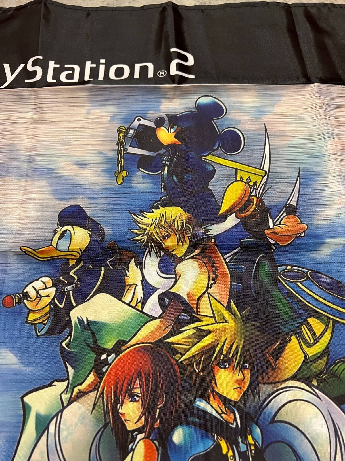 Kingdom Hearts 2 PS2 Custom Wall Flag Banner Tapestry 2 x 3 Ft, Playstation 2