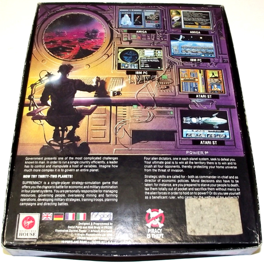 Supremacy: Your Will Be Done (Atari ST) COMPLETE IN BOX Virgin Overlord
