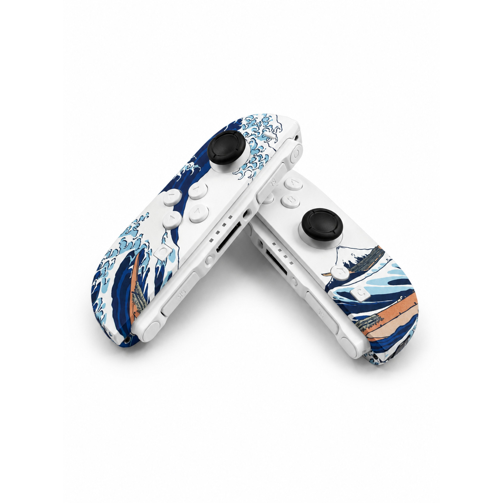 Custom Great Wave Nintendo Switch 2 Joy-Cons TMR Drift-Resistant Joysticks