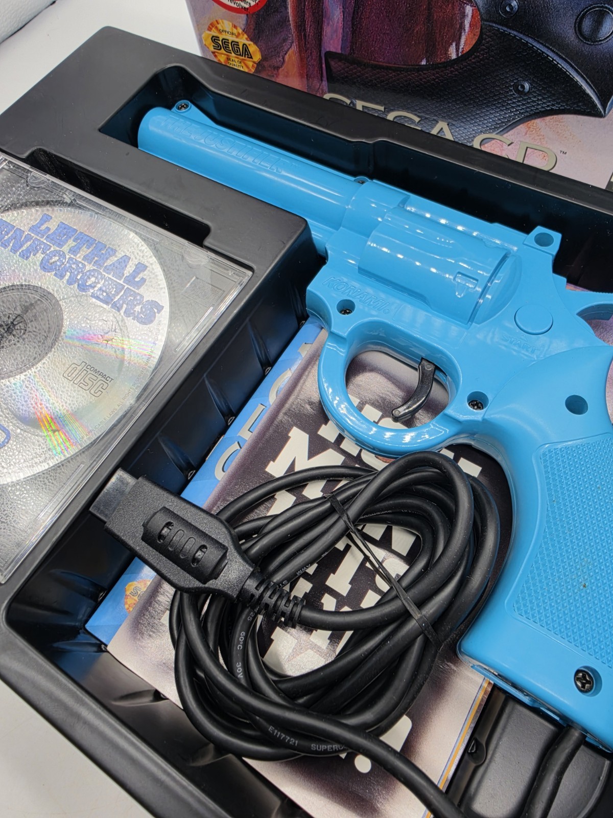 Lethal Enforcers (Sega CD, 1993) NEW IN OPEN BOX Complete Rare Shooter Game Mint