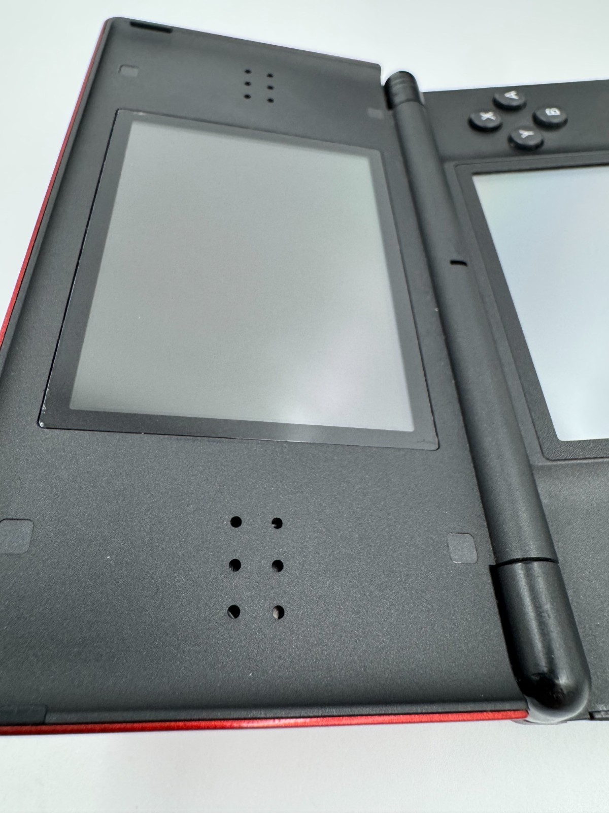 Nintendo DS Lite Crimson Red Black Mario Kart Bundle Case OEM Charger Tested