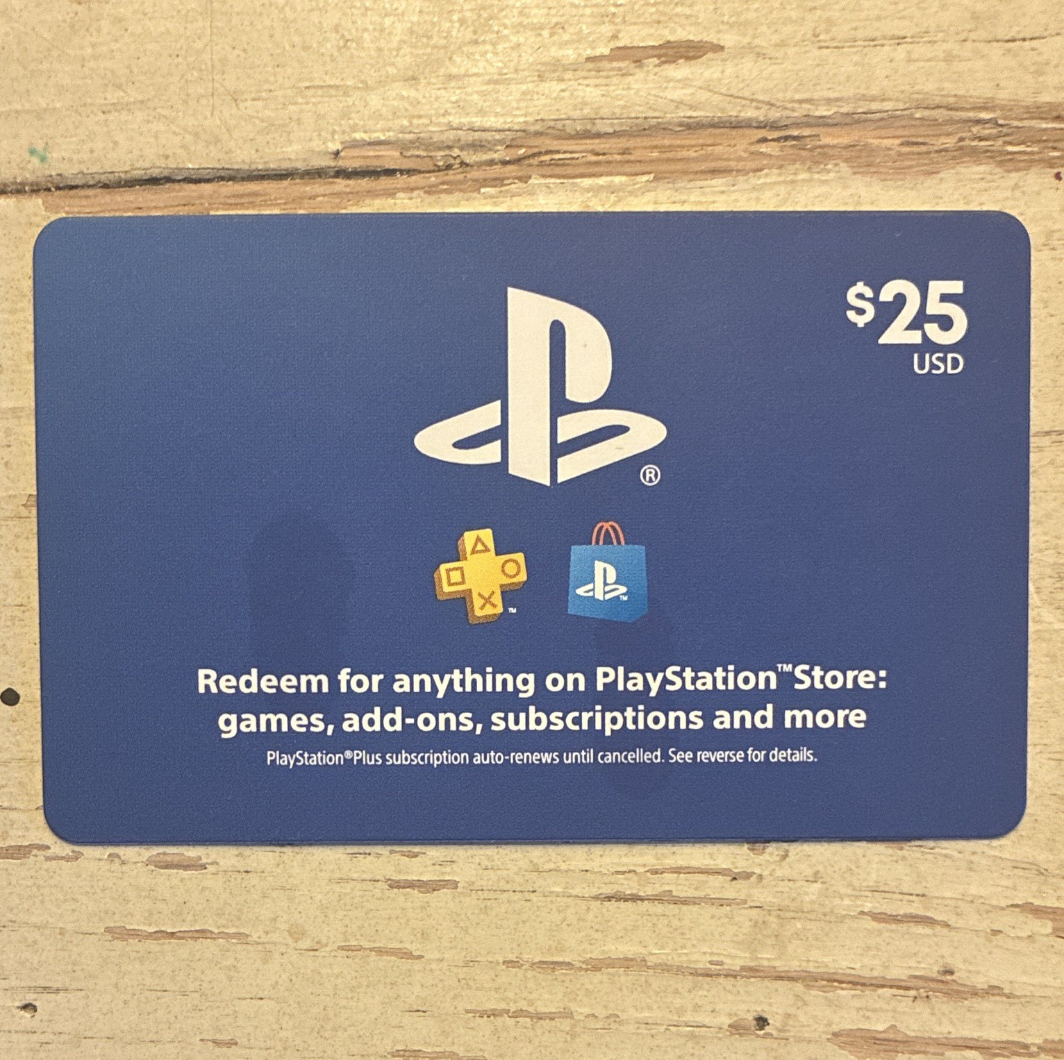PlayStation Store $25 Prepaid Card Scratch-Off Code for Sony PlayStation 5/4