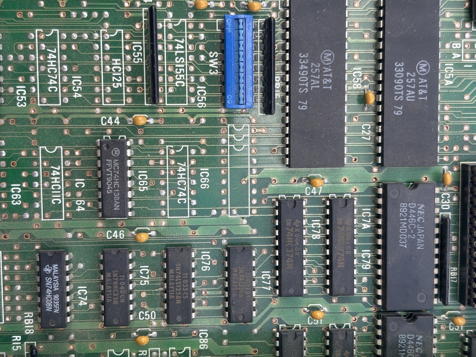 Rare Mystery 1991 NEC Arcade PCB Dual Stack Board SP-464 PZ-M177 Untested