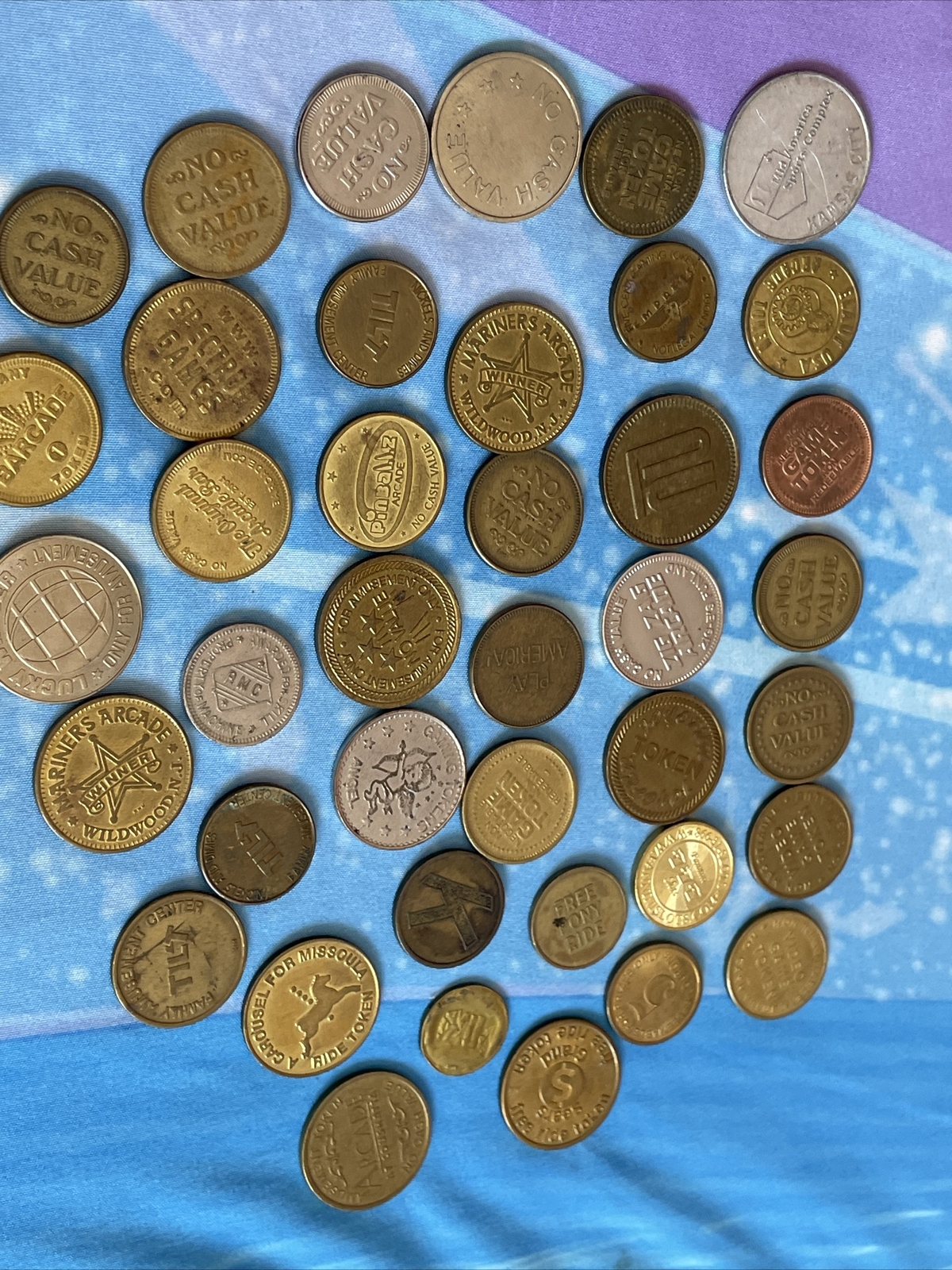 Arcade Token Lot Games Tokens Gaming Fun