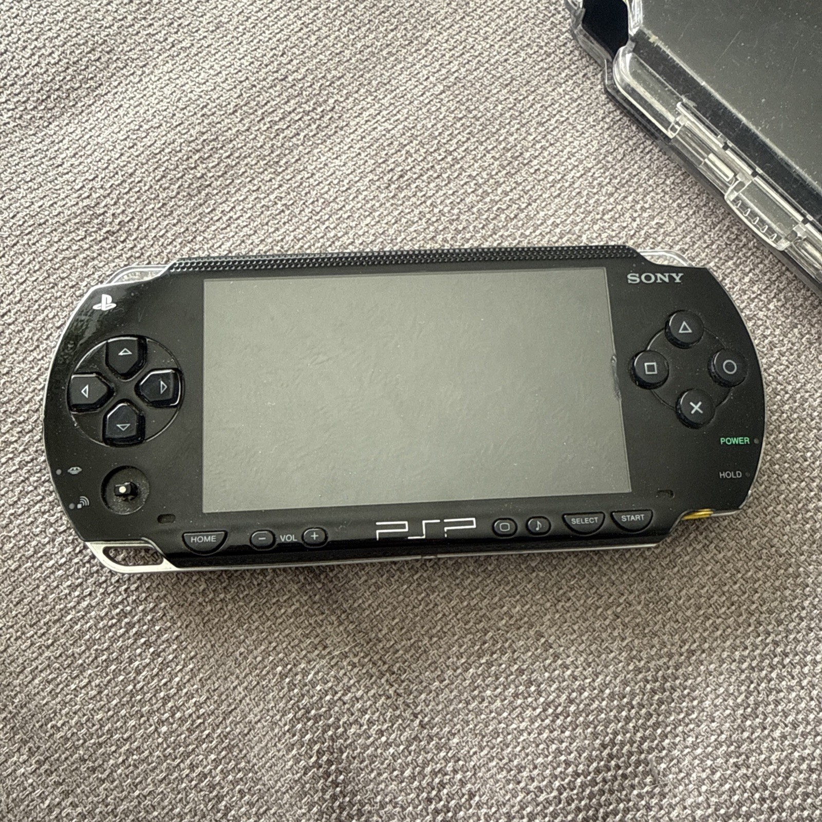 Sony PSP-1001 Black Console With Charger, 1GB Card , 11 Movies 2 Games & Case