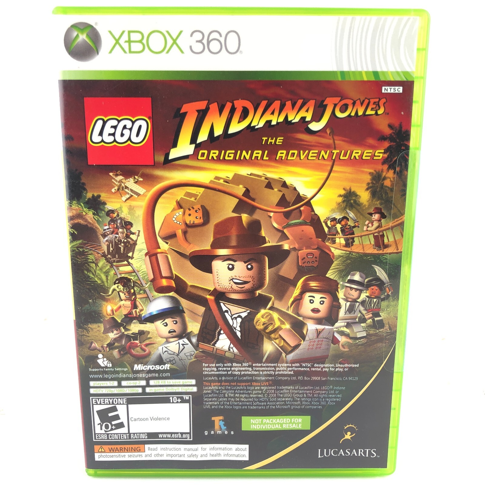 Xbox 360 Lego Indiana Jones: The Original Adventures & Kung Fu Panda NEW SEALED!