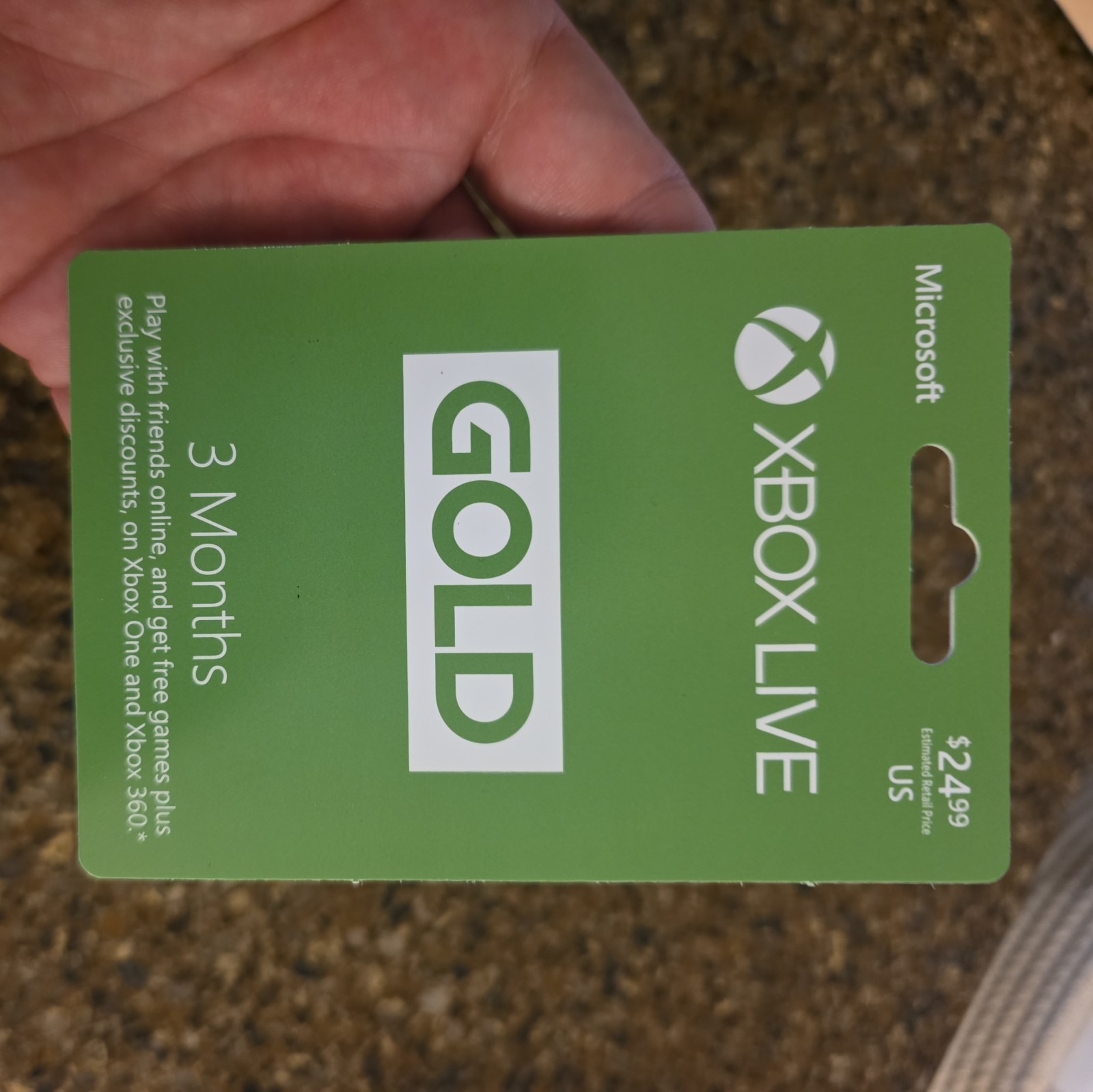 Microsoft Xbox Live Gold 3 Months Gaming Card – Xbox One Xbox 360