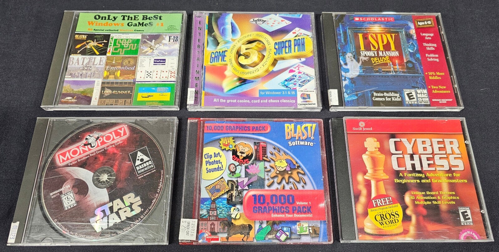 Huge Lot of 55+ 90s Windows 95 98 2000 Games & Software – Cool titles! Read