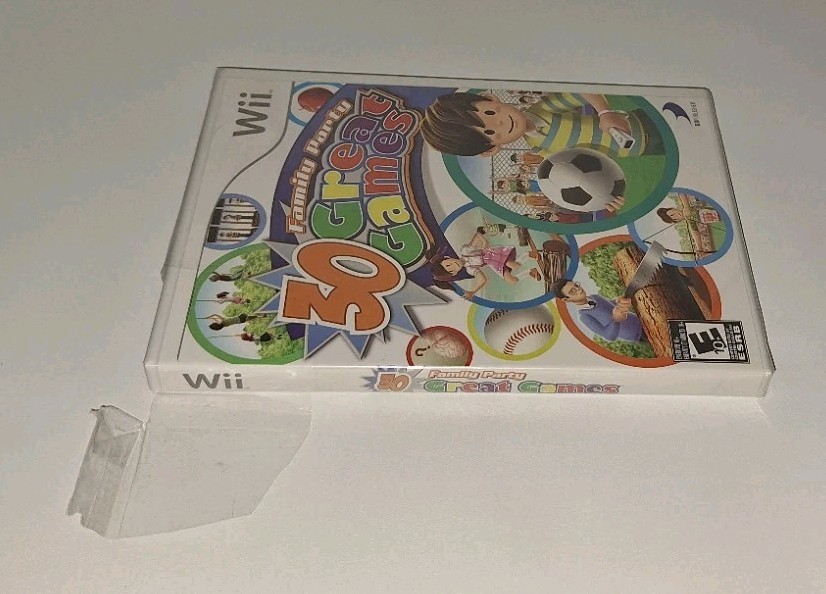 Family Party 30 Great Games Nintendo Wii 2008 Tamsoft/D3 PUBLISHER NEW W/TEAR