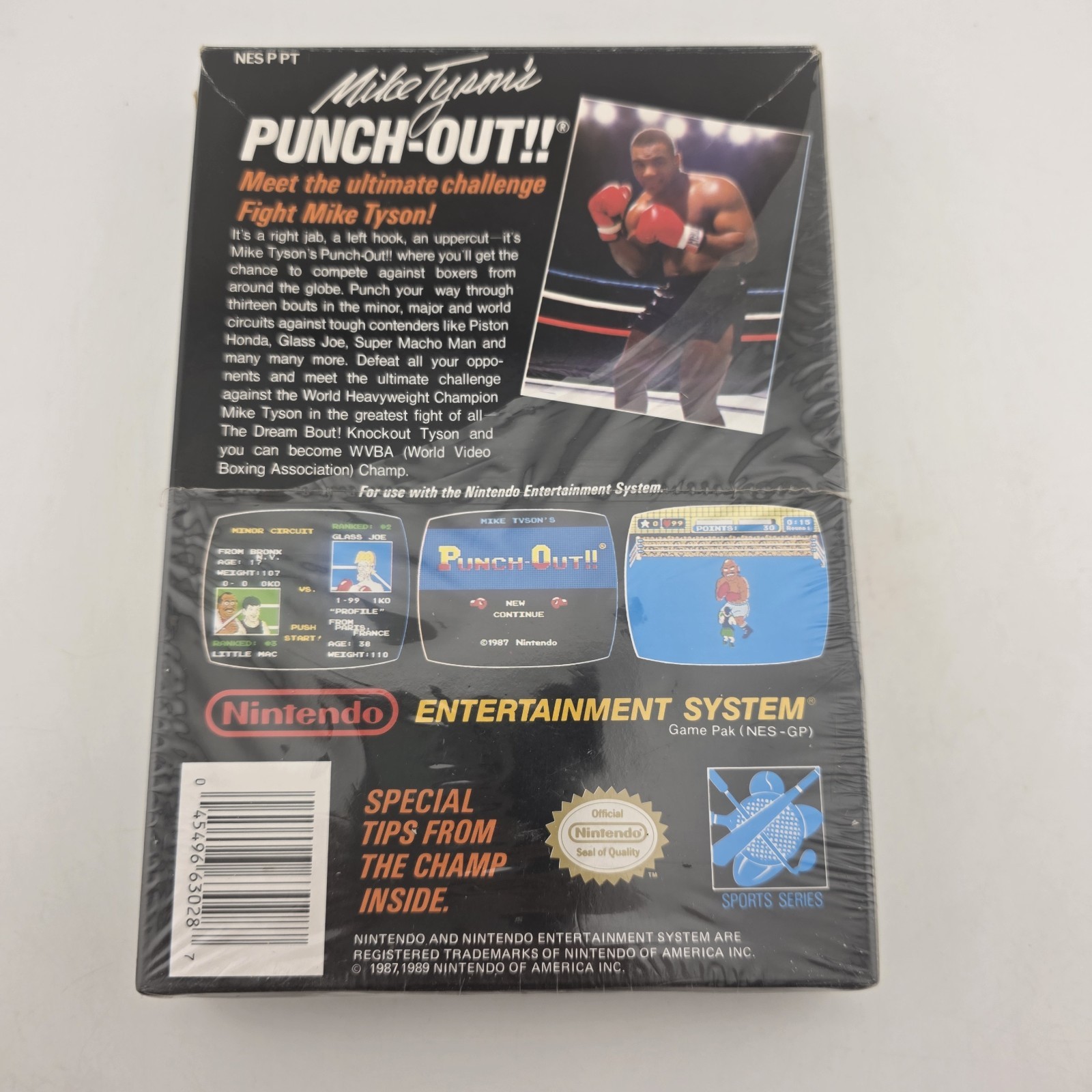 Mike Tyson’s Punch Out – Box Only – Nintendo Nes – Oval Seal – Shrink (No Game)