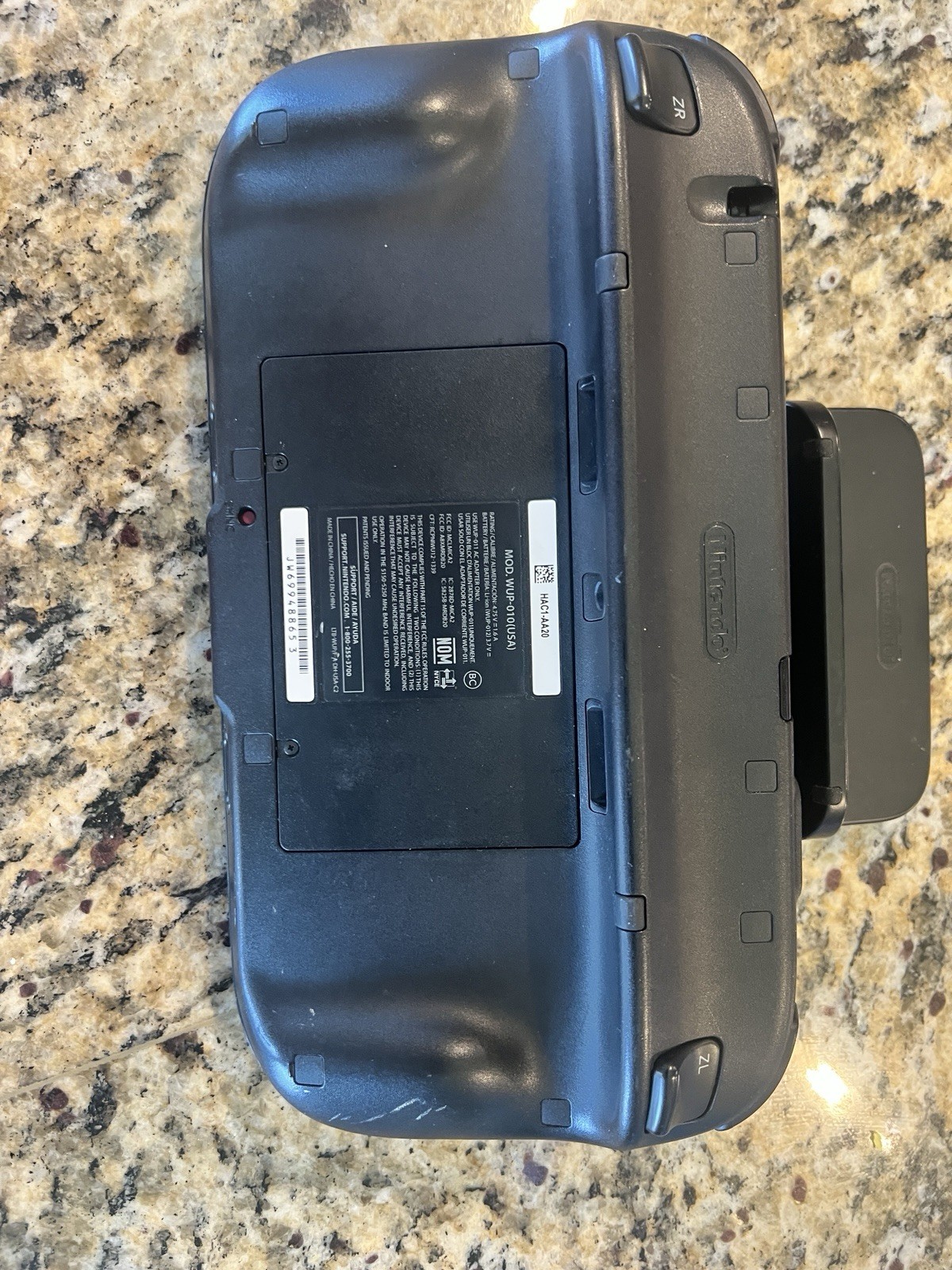 Nintendo Official Wii U Gamepad ONLY OEM Genuine WUP-010 Black