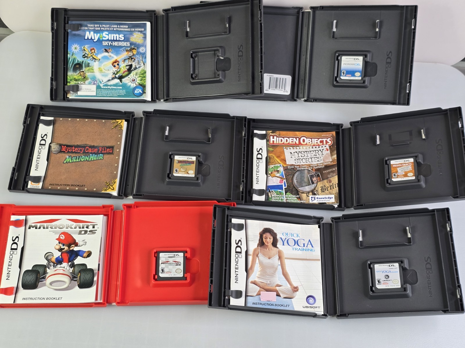BUNDLE Nintendo DSi CIB Matte Black Charger Stylus Mario Kart + Extras PLAYS PER