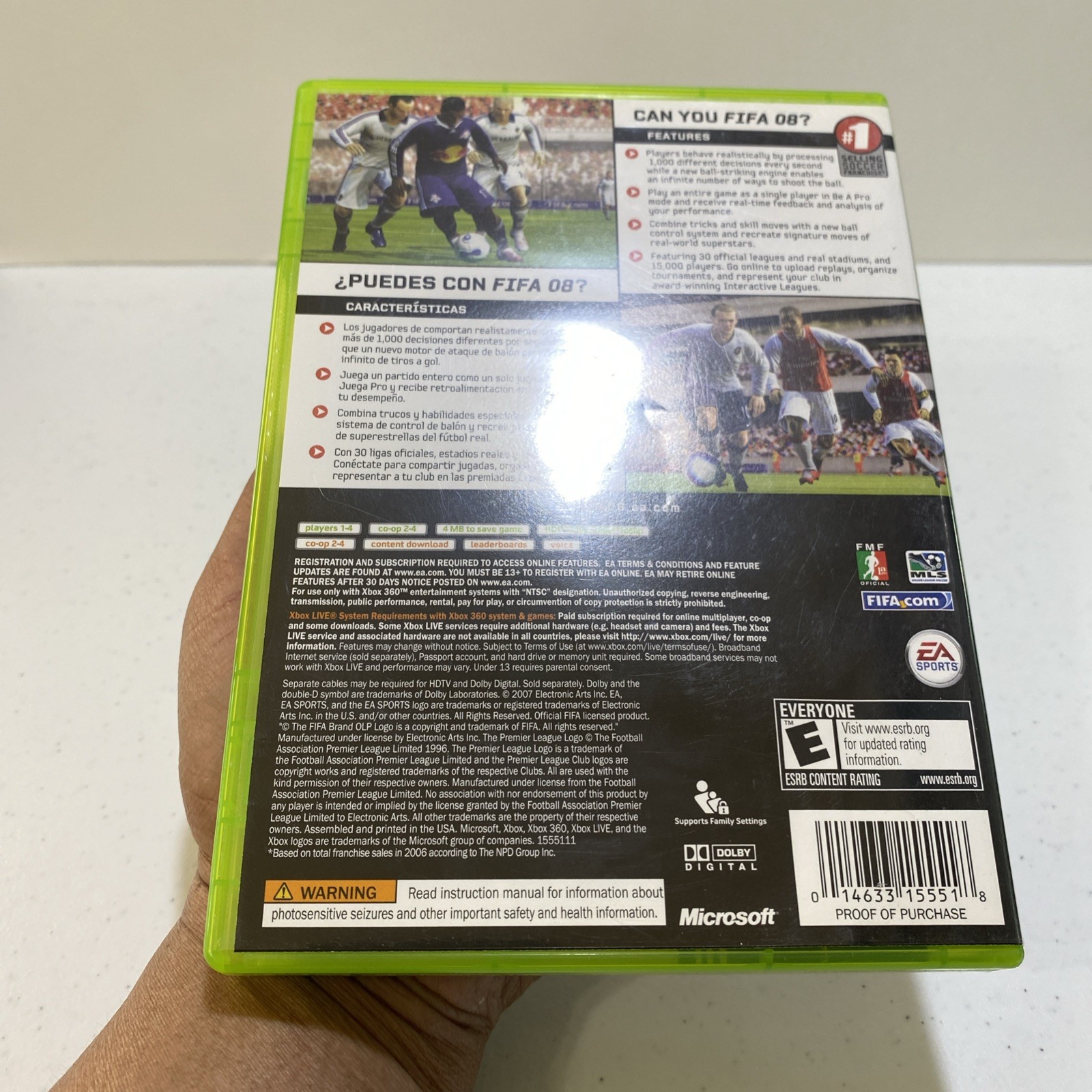 EA Sports FIFA 08 Soccer Microsoft Xbox 360 Game CIB Tested