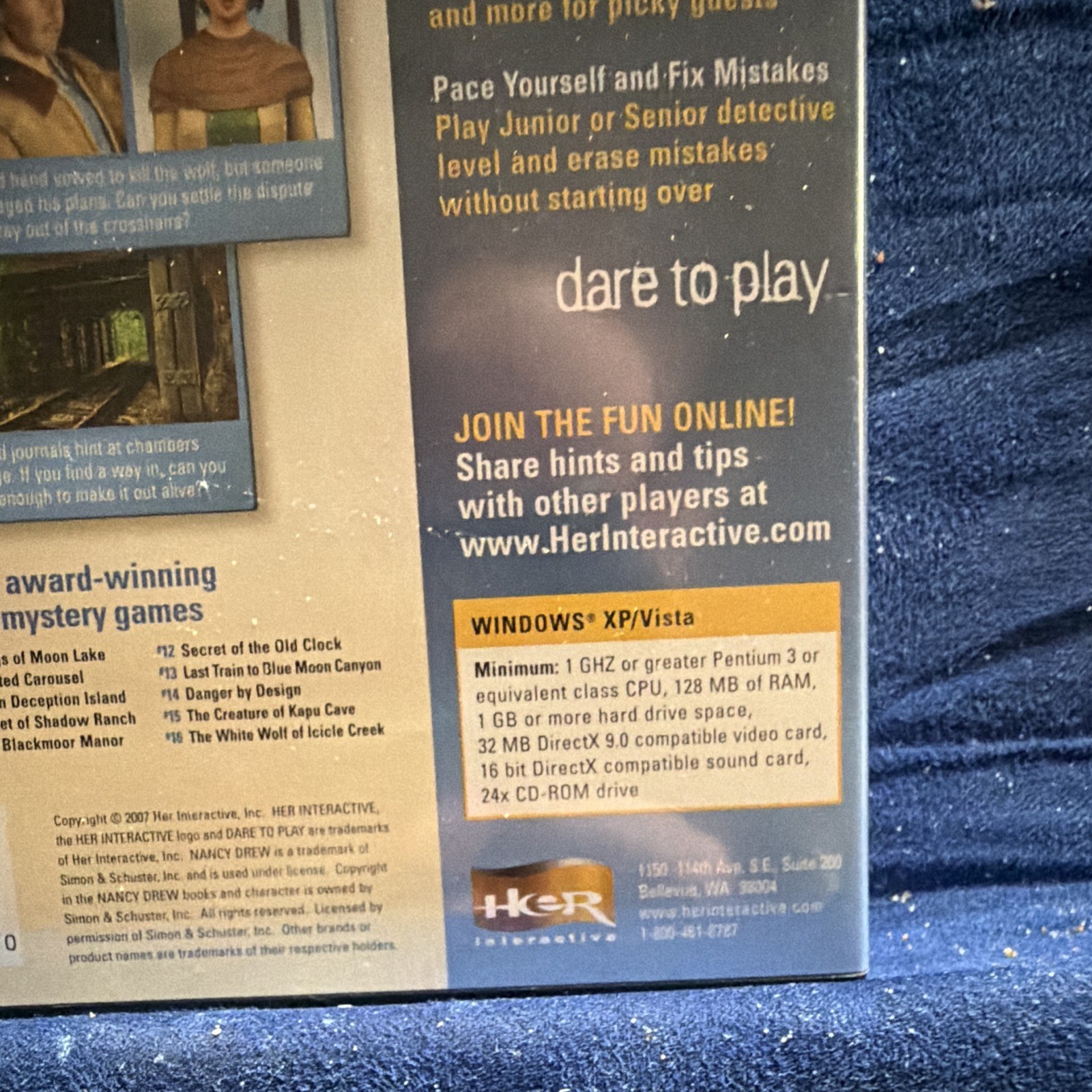 Her Interactive Nancy Drew: White Wolf of Icicle Creek PC CD-ROM E