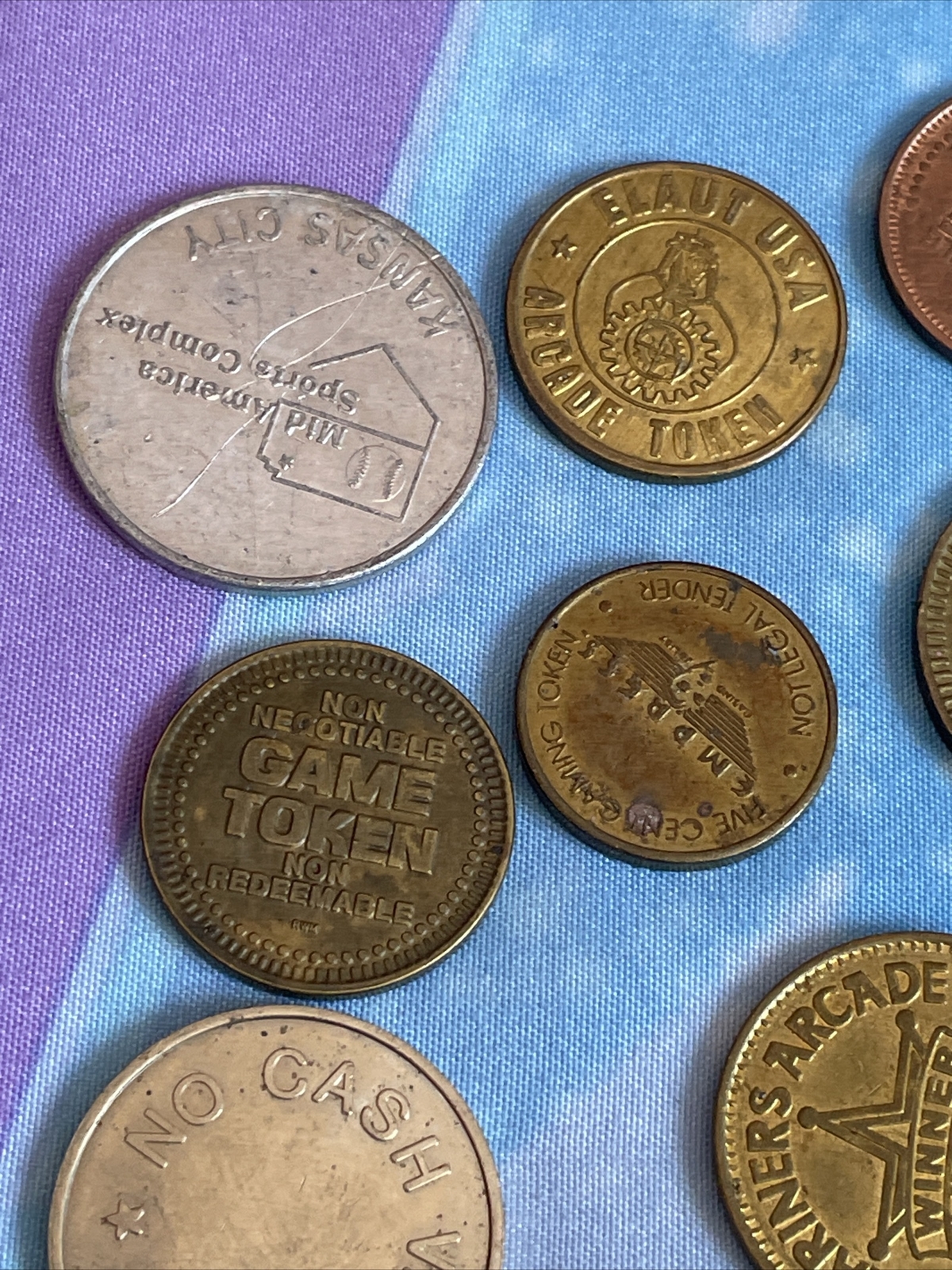 Arcade Token Lot Games Tokens Gaming Fun