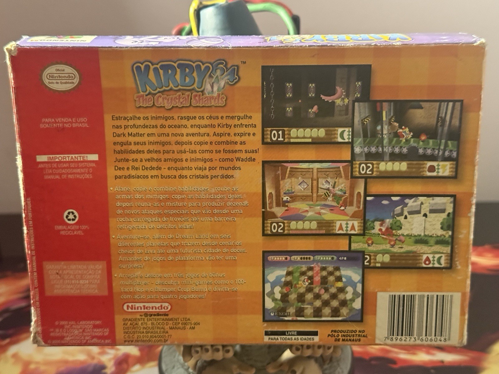 Kirby 64 the Crystal Shards Nintendo 64, Brazil Version Very Rare.