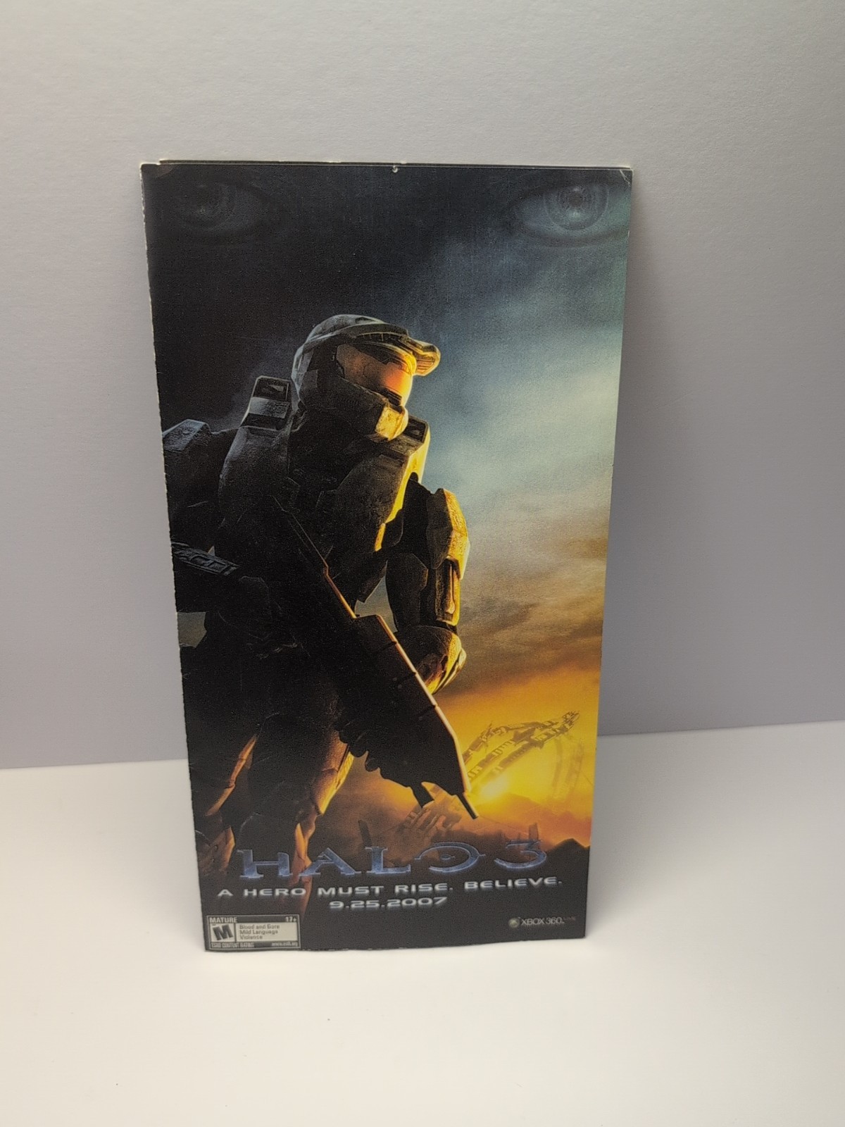 Halo 3 Microsoft Xbox 360 Promotional Pre-Release Product Information Pamphlet