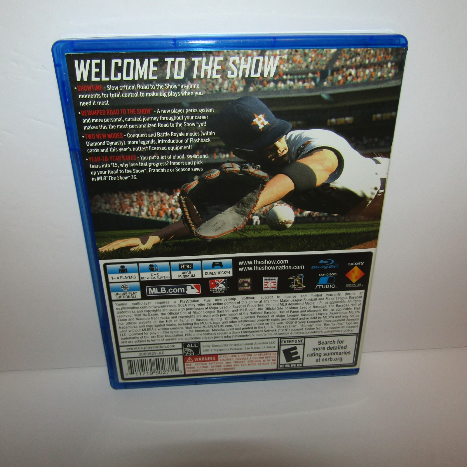 MLB 16 The Show Sony PlayStation 4 PS4 Baseball Video Game