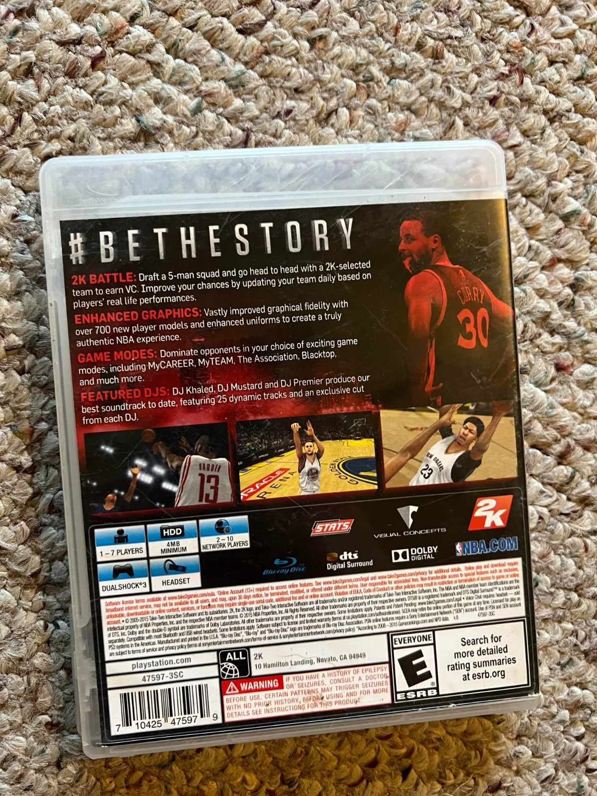Sony Playstation 3 PS3 NBA2K16 ft. A Spike Lee Joint – Stephen Curry & More