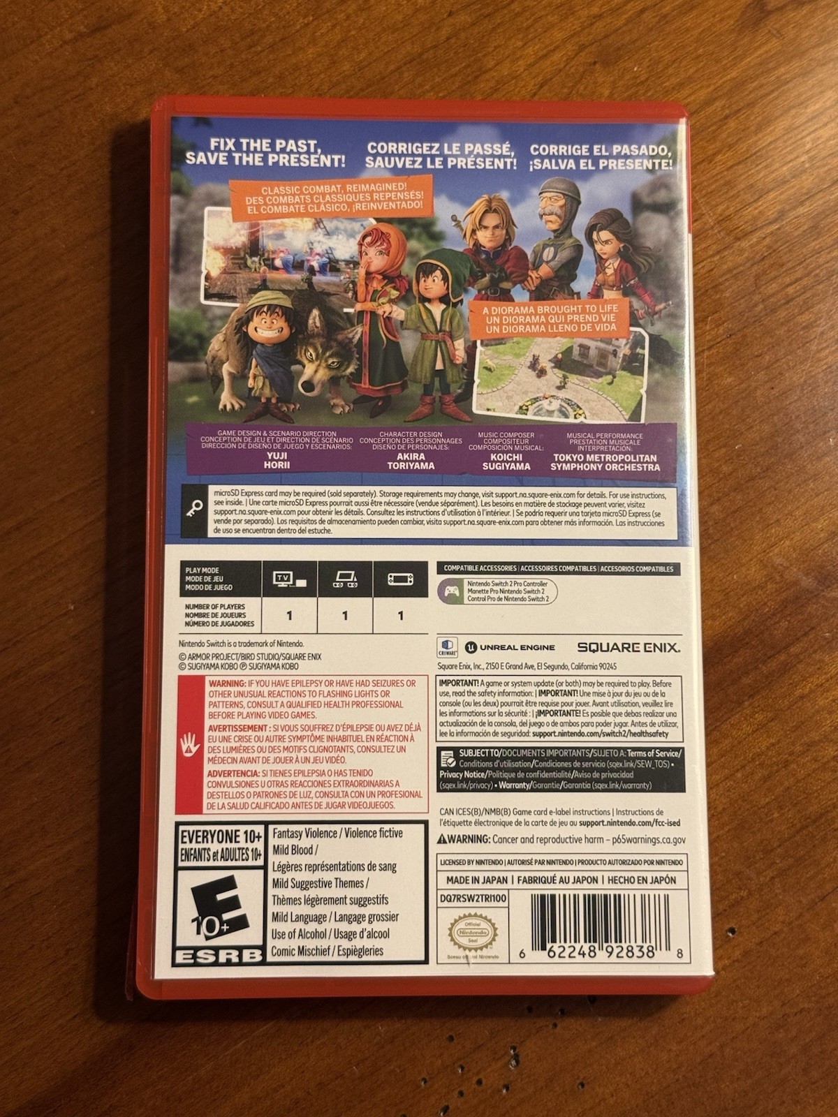 Dragon Quest 7 VII Reimagined (Nintendo Switch 2, 2026) Complete CIB GKC