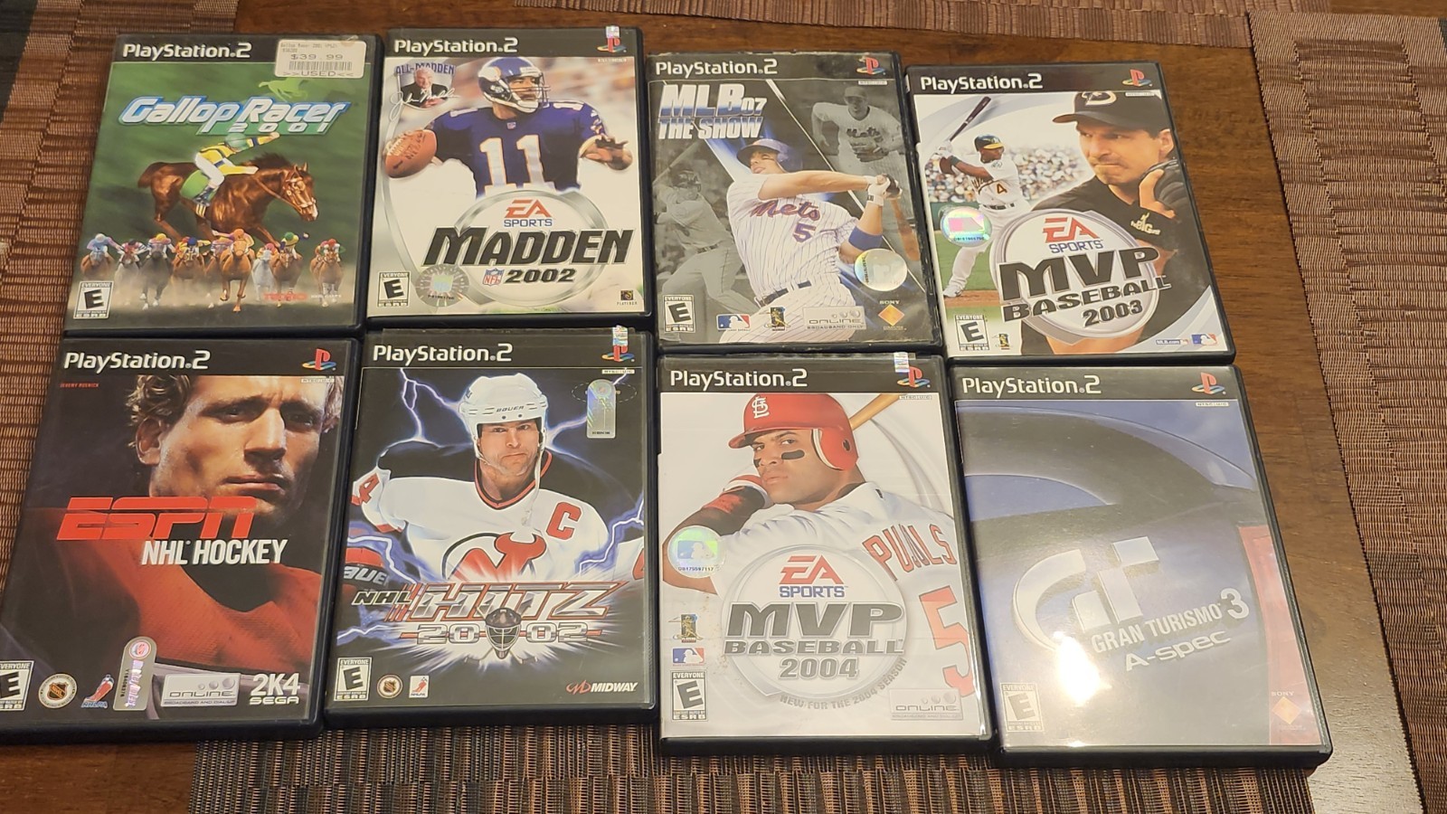 PS2 Sports Games BULK Lot (8 Games)