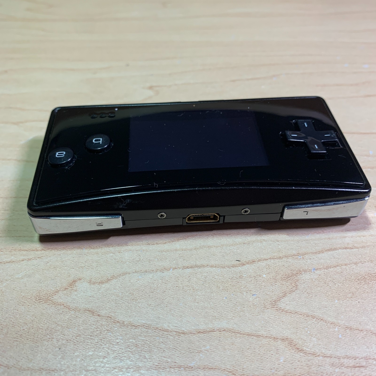 Nintendo Game Boy Micro Black Console New Battery Faceplate Charger Case Tested