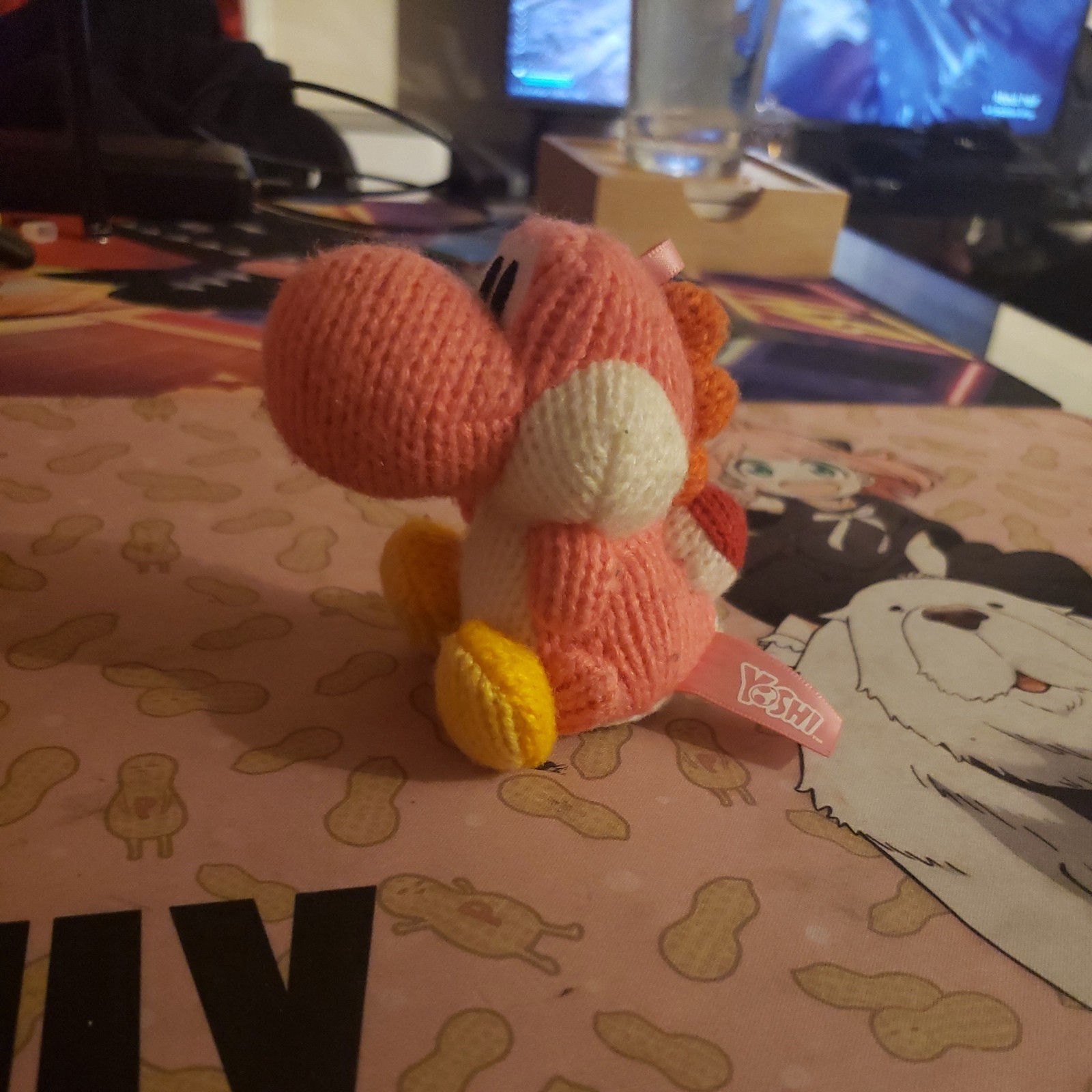 Nintendo Amiibo Pink Yarn Yoshi Yarn Figure Yoshi’s Woolly World 2015 Nintendo