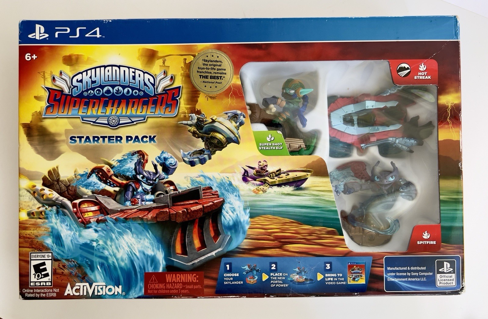 Skylanders SuperChargers Starter Pack PS4 PlayStation 4 – Open Box UNUSED MINT