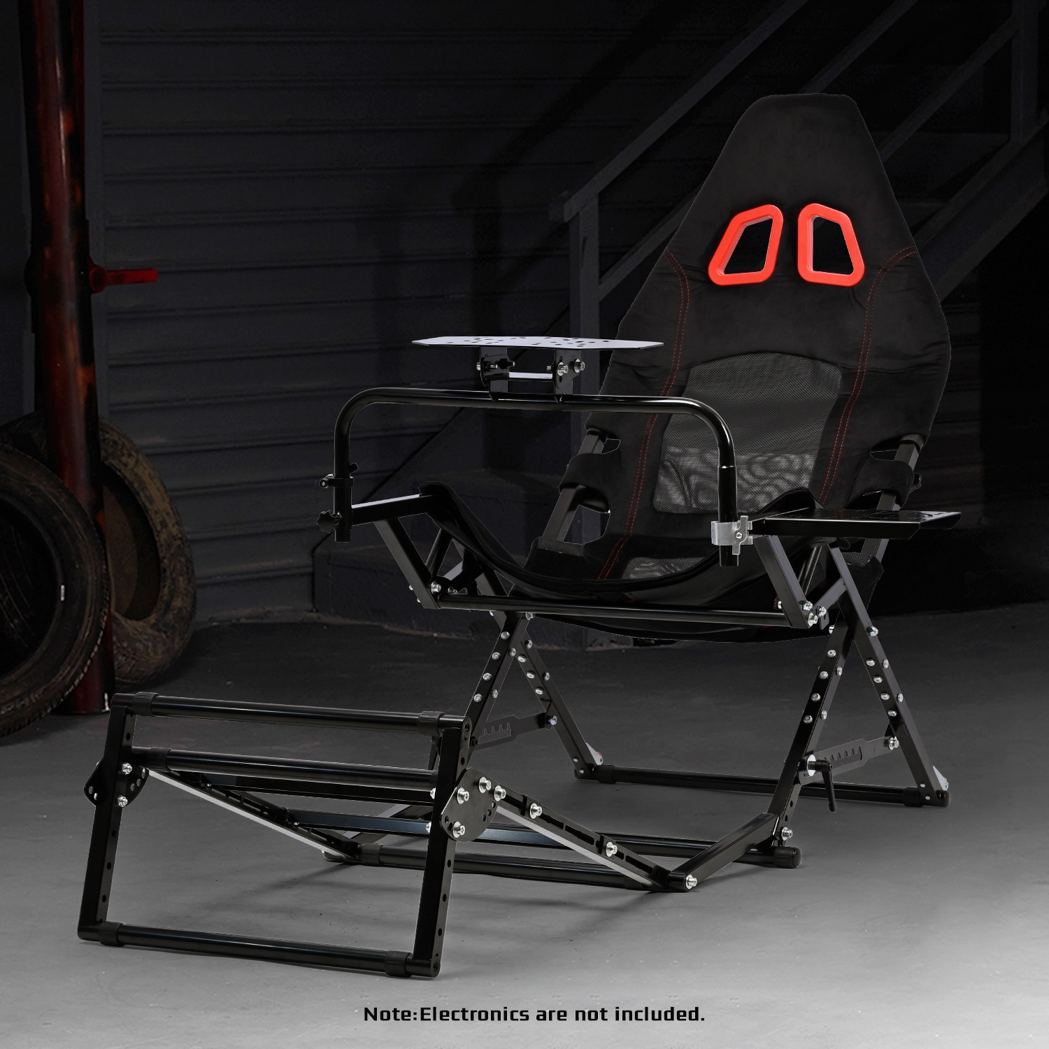 Dardoo Foldable Racing Simulator Cockpit Fit Logitech G923 G29 Moza Thrustmaster