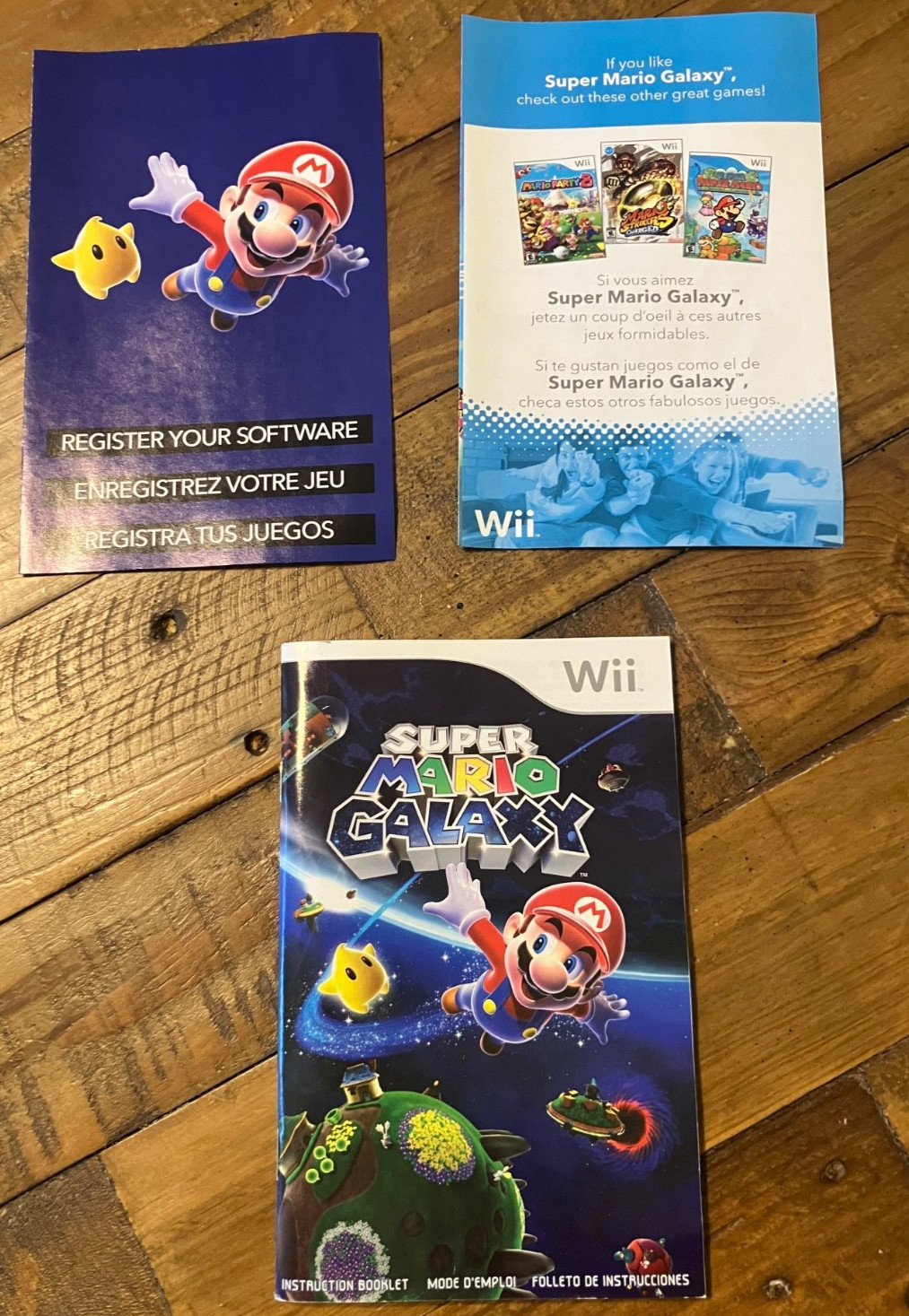 Super Mario Galaxy (Nintendo Wii, 2007) Complete In Box