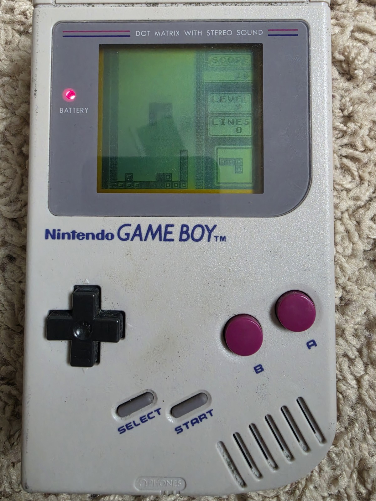 WORKING Original Nintendo Gameboy Console System With 4 Games See Photos